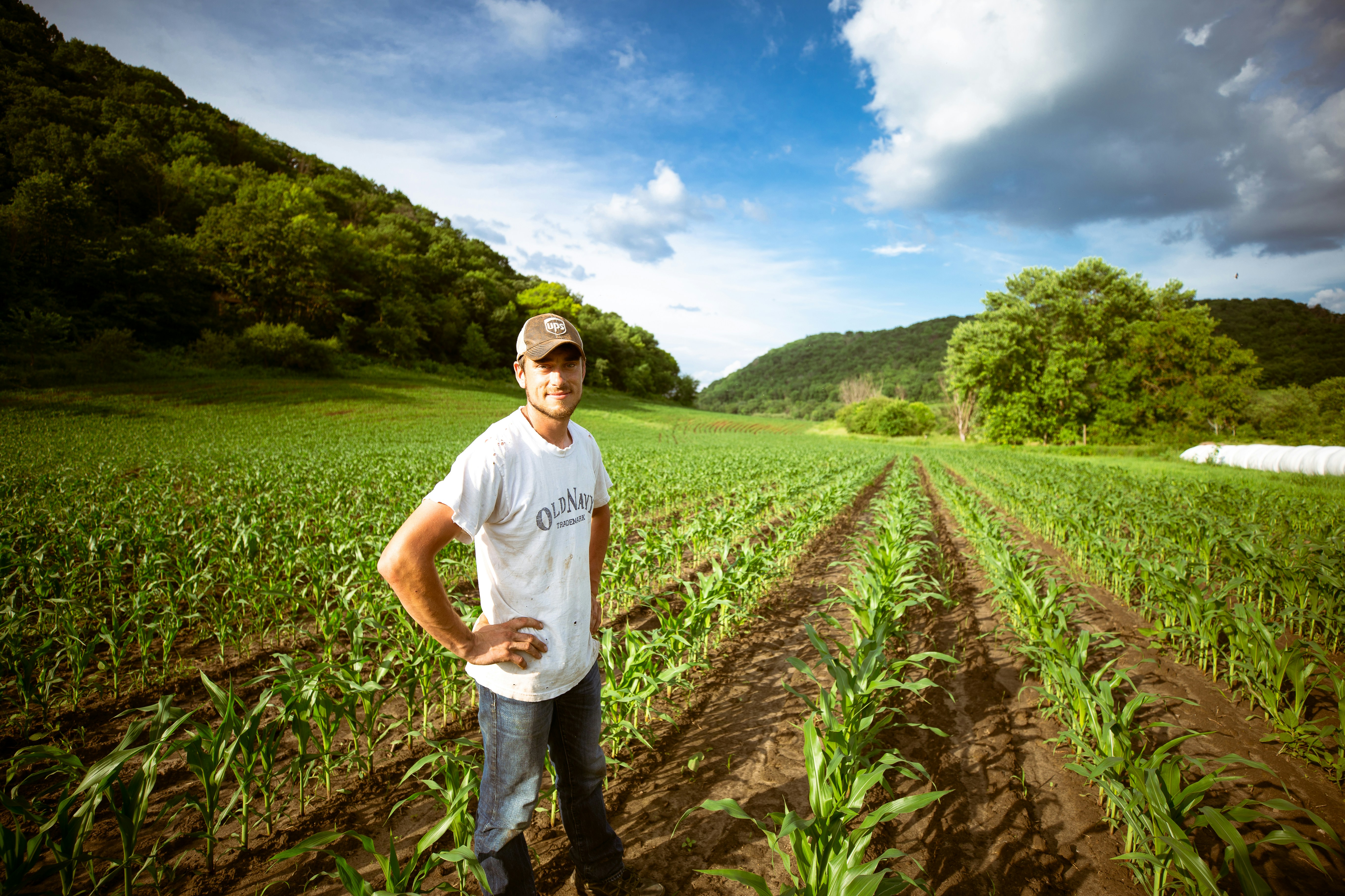 Farmer on his farm