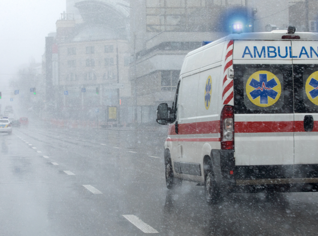 Hospital damaged, ambulances diverted in wild weat