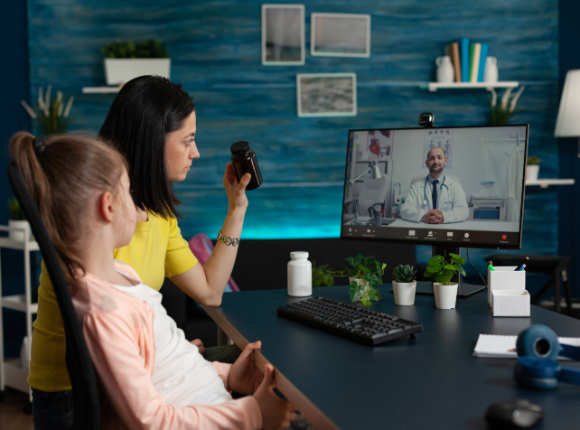 Sick kids recover safely at home through virtual c