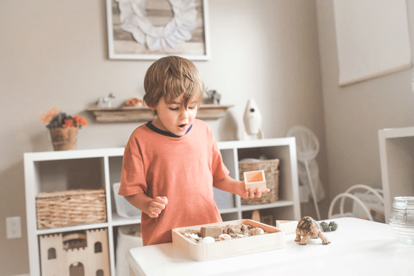 Child playing outside